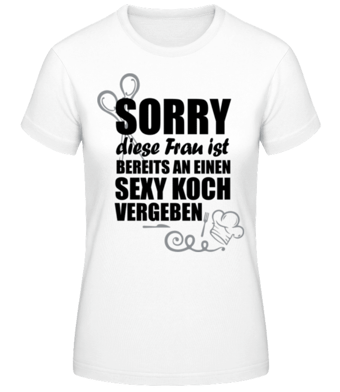 Vorschau: Super Sexy Koch - Frauen Basic T-Shirt - Weiß - Vorne