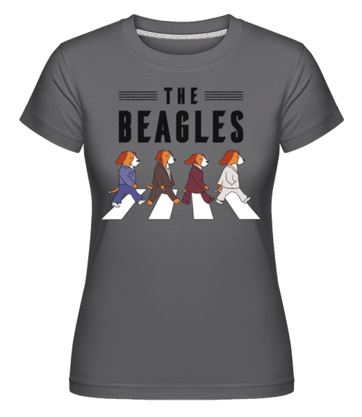 Preview: The Beagles -  Shirtinator Women's T-Shirt - Anthracite - Front