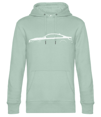 'BMW M4 Coupe F82' Silhouette - Sweat à capuche premium Unisexe - Menthe verte - Devant