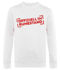Offiziell im Ruhestand - Männer Standard Pullover - Weiß - Vorne