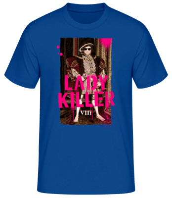 King Henry The 8th Lady Killer Britain - Pánske basic tričko - Kráľovská modrá - Predné