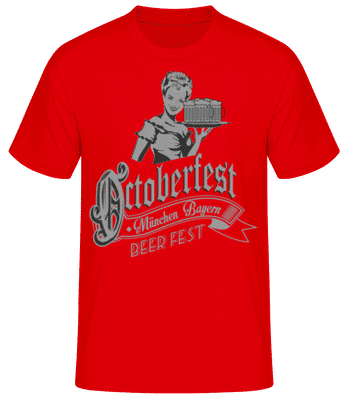 Oktoberfest Beer Fest - Men's Basic T-Shirt - Red - Front