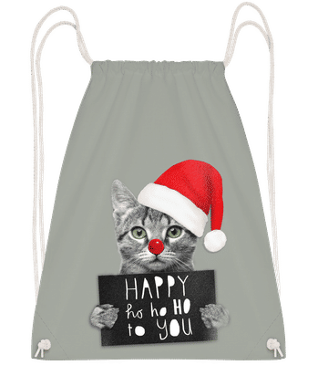 Happy Ho Ho Ho To You - Turnbeutel - Anthrazit - Vorn