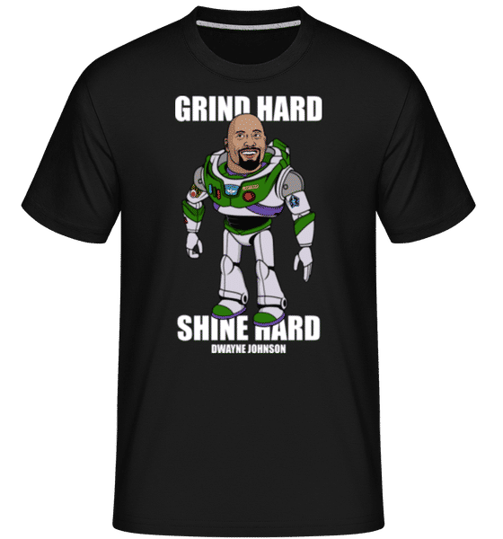 Aperçu: Dwayne Johnson Buzz Lightyear -  T-Shirt Shirtinator homme - Noir - Devant