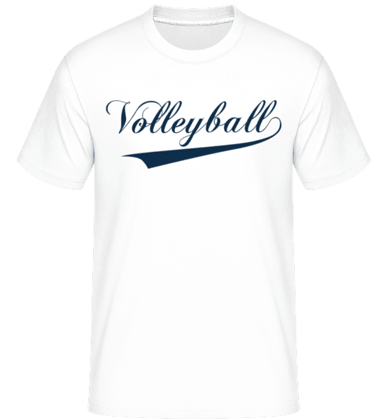Aperçu: Volleyball Mot Écrit -  T-Shirt Shirtinator homme - Blanc - Devant
