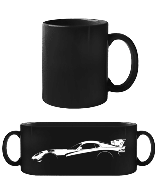 Aperçu: 'Dodge Viper ACR' Silhouette - Tasse Noire - Noir - Devant