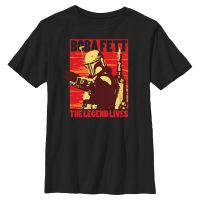 Star Wars - Book of Boba Fett - Boba Fett Good Bad Boba - Kids T-Shirt - Black - Front