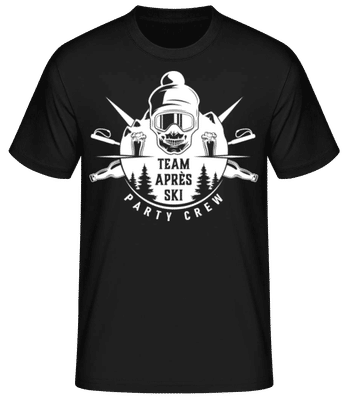 Team Après Ski - Männer Basic T-Shirt - Schwarz - Vorne