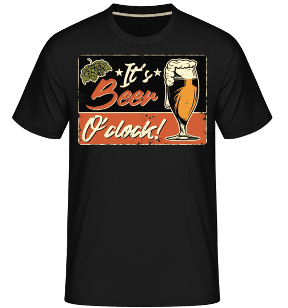Aperçu: Its Beer O´Clock -  T-Shirt Shirtinator homme - Noir - Devant