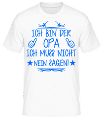 Ich Muss Nicht Nein Sagen Blau · Männer T-Shirt B&C