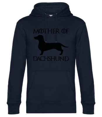Mother Of Dachshund - Unisex Premium Hoodie - Navy - Front