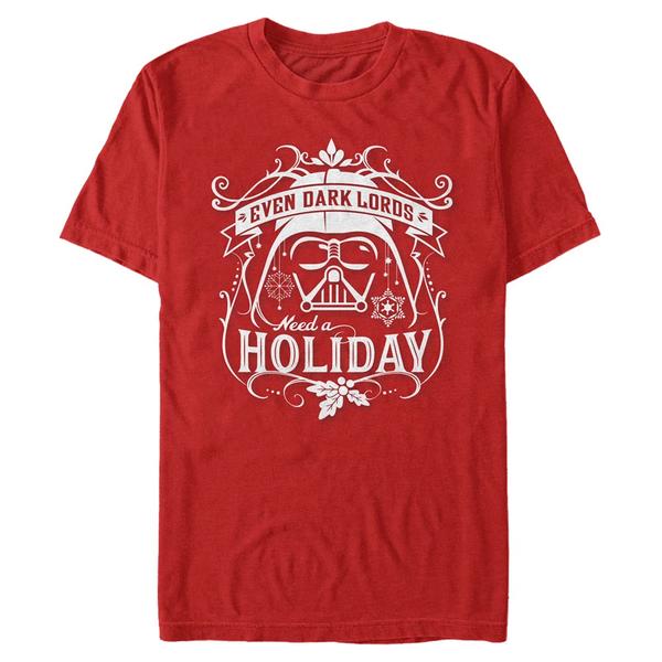 Aperçu: Star Wars - Darth Vader Holiday Sith - Christmas - Homme T-shirt - Rouge - Devant