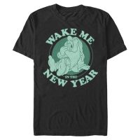 Disney - Blanca Nieves - Dřímal New Year - Año Nuevo - Hombres Camiseta - Negro - delante