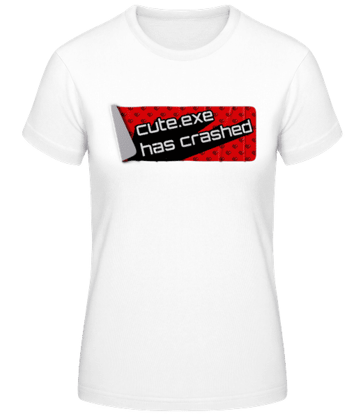 Aperçu: Y2K Cute.exe Has Crashed - T-shirt standard Femme - Blanc - Devant