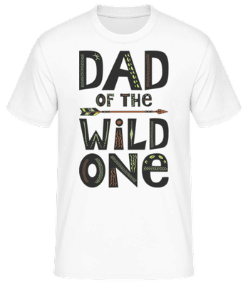 Dad Of The Wild One - Männer Basic T-Shirt - Weiß - Vorne