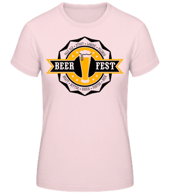 Beer Fest - Frauen T-Shirt B&C - Rosa - Vorne