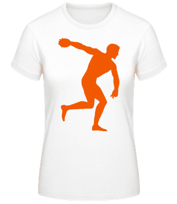 Discus Throw - Women's B&C T-Shirt - White - Front