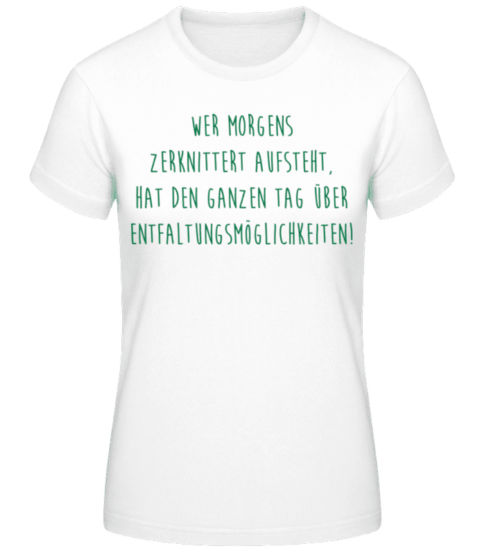 Vorschau: Entfaltungsmöglichkeiten - Frauen T-Shirt B&C - Weiß - Vorne