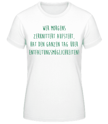 Entfaltungsmöglichkeiten - Frauen T-Shirt B&C - Weiß - Vorne