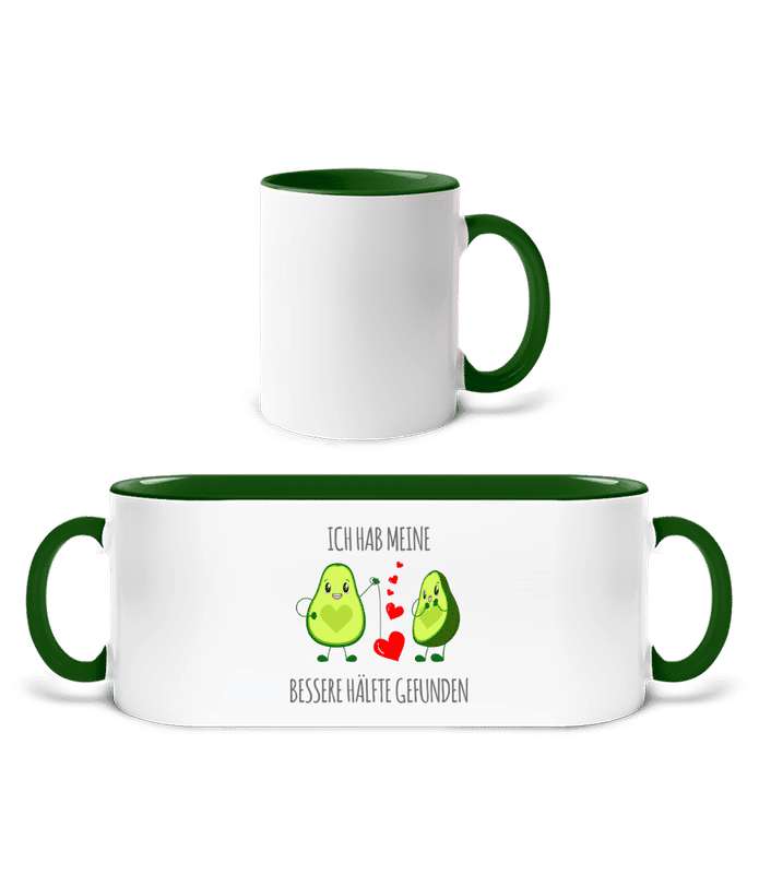 Weiß / Flaschengrün