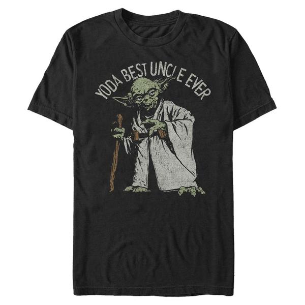 Aperçu: Star Wars - Yoda Green Uncle - Birthday - Homme T-shirt - Noir - Devant