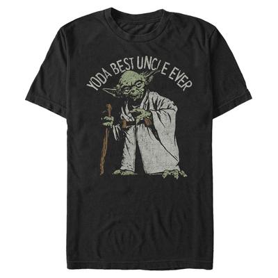 Star Wars - Yoda Green Uncle - Birthday - Homme T-shirt - Noir - Devant