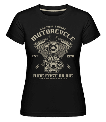 Custom Engine -  T-shirt Shirtinator femme - Noir - Devant