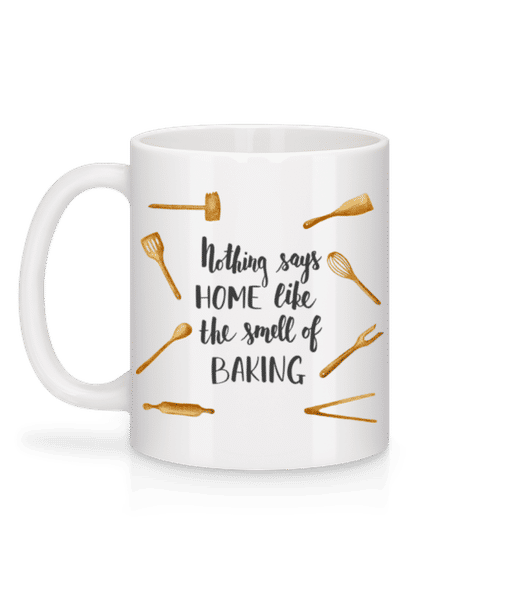 Vorschau: The Smell Of Baking - Tasse - Weiß - Hinten