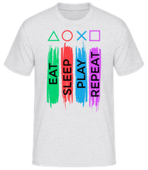 Eat Sleep Play Repeat · Camiseta básica para hombre
