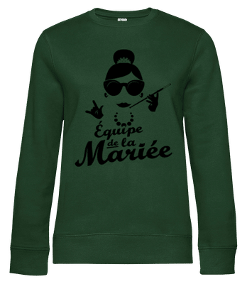 Équipe De La Mariée Noir - Sweat-shirt standard pour femme - Vert bouteille - Devant