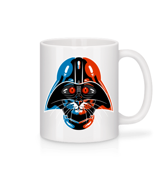 Aperçu: Cat Vader - Mug en céramique blanc - Blanc - Devant