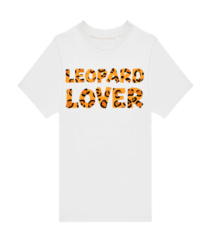 Náhľad: Leopard Lover - Pánske tričko B&C - Biela - Predné