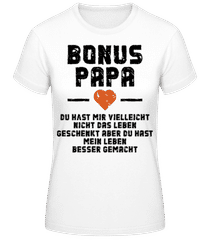 Bonus Papa black · Frauen T-Shirt B&C