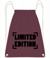 Limited Edition Logo - Drawstring Backpack - Bordeaux - Vorn