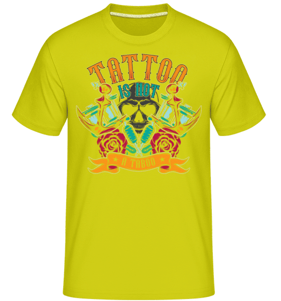 Preview: Tattoo Is Not A Taboo -  Shirtinator Men's T-Shirt - Lime - Front