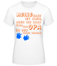 Oma Und Opa Lieben Mich - Frauen Basic T-Shirt - Weiß - Vorne