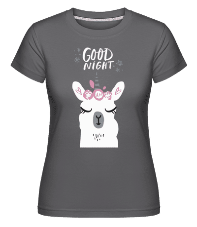 Unicorn Lama -  Shirtinator Women's T-Shirt - Anthracite - Front