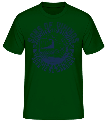 Sons Of Vikings - Männer Basic T-Shirt - Flaschengrün - Vorne