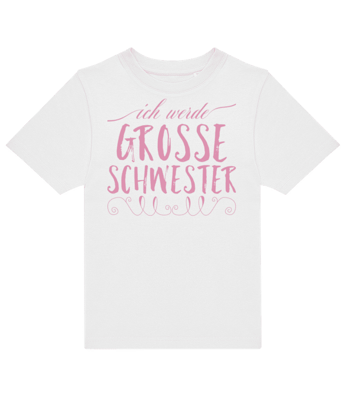 Vorschau: Grosse Schwester - Kinder T-Shirt B&C - Weiß - Vorne