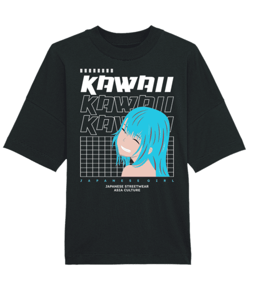 Aperçu: Kawaii - T-shirt Bio unisexe Stanley Stella extra large - Noir - Devant