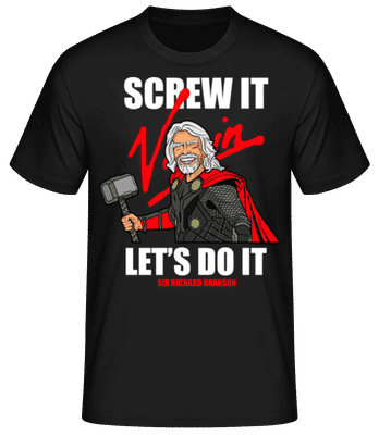 Richard Bronson Thor - Men's Basic T-Shirt - Black - Front