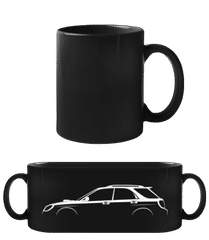 'Subaru Impreza WRX GG 2005' Silhouette · Černý hrnek