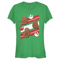 Star Wars - Síla se probouzí - Porg Ginger s - Vánoce - Dámské Tričko - Irish green - Napřed