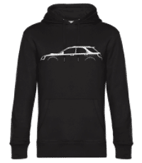 'Subaru Impreza WRX GG 2002' Silhouette - Männer Standard Hoodie - Schwarz - Vorne