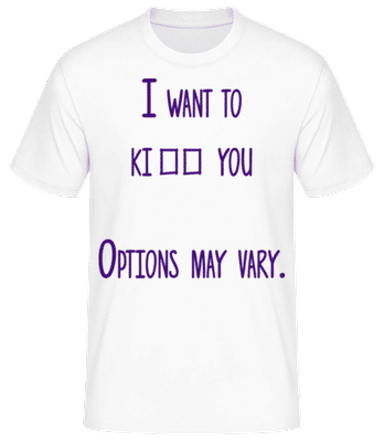 Options May Vary - T-shirt standard Homme - Blanc - Devant