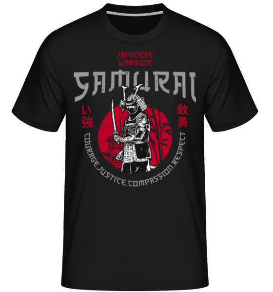 Aperçu: Samurai Warrior - T-Shirt Shirtinator homme - Noir - Devant