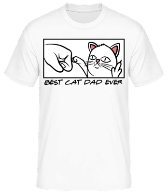 Best Cat Dad Ever - T-shirt standard Homme - Blanc - Devant