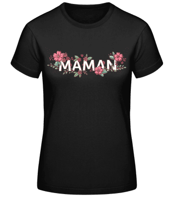 Maman - T-shirt standard Femme - Noir - Devant