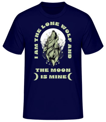 The Moon Is Mine - Men's Basic T-Shirt - Navy - Front