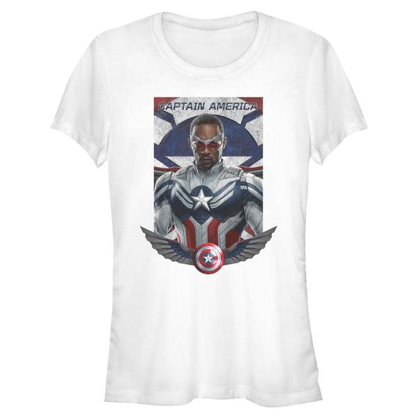 Marvel - Falcon et le soldat de l'hiver - Captain America Falcon In Flight - Femme T-shirt - Blanc - Devant